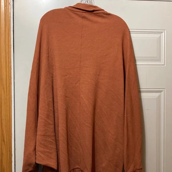 Open Front Jacket- Rust L - Picture 4 of 4
